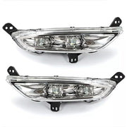 DURAFORCE LED Pair Fog Lights Left & Right Chrome For 2015 2016 15 16 Chrysler 200
