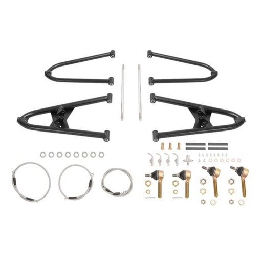 DURAFORCE 2 1 Front A Arms for Honda TRX450R with Braided Brake Lines Clamps 2004 2007