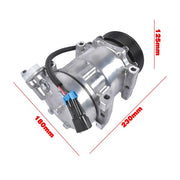 DURAFORCE COMPRESSOR for International Truck 3808548C1 3808548C2 3808548C3 8 Grooves 12V