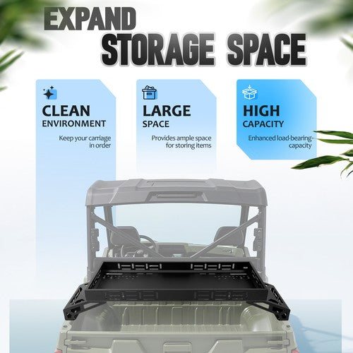 Overbed Cargo Rack Storage for Polaris Kawasaki Honda Pioneer UTV