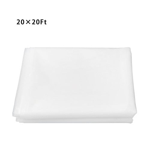 DURAFORCE 20 x 20 ft 6Mil Clear Polyethylene Film Greenhouse Plastic Sheeting