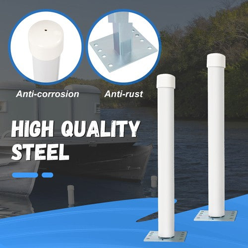 2pcs 22 Inch Steel Boat Trailer Post Guide for Pontoon Ski Fishing Boat or Sailboat