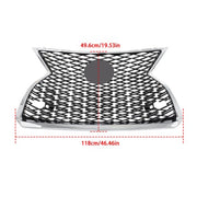 DURAFORCE Chrome Black Plastic For Lexus RX350 RX450h 2020-2022 Front Upper Grille Grill
