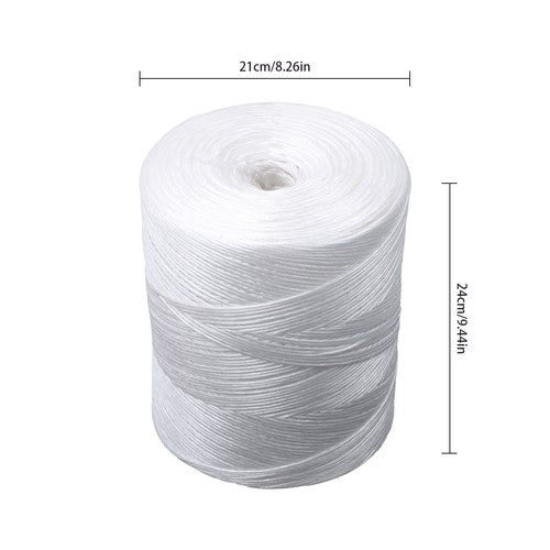 DURAFORCE 6300ft 156lbs Tensile Strength Polypropylene Tying Twine white, Polypropylene