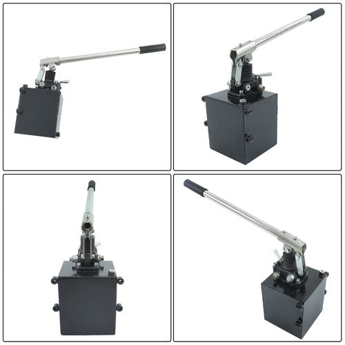 DURAFORCE Hydraulic Piston Hand Pump 2.7 Cid 5 Quart With Valve For Double Acting Cylinder