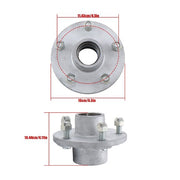 DURAFORCE 2 PACK 5-5''Galvanized Trailer Wheel Hub Assemblies For 3500 lbs #84 Trailer