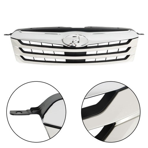 DURAFORCE Silver Mesh New Front Grille Bumper Upper For Subaru Outback 2010-2012 Plastic