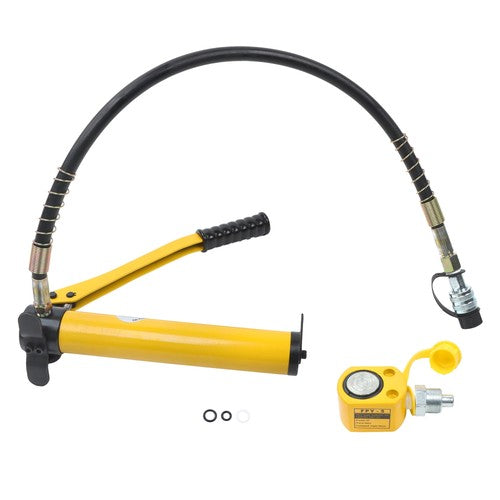 DURAFORCE 5T Low Profile Hydraulic Jack Porta Power Kit 5T Hydraulic Jack + cp-180 pump