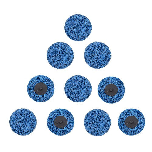 DURAFORCE 10 Pack 3" Blue Quick Change Easy Strip & Clean Discs For Paint Rust New