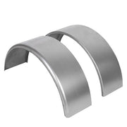 DURAFORCE For 14"-16" Wheel Steel Round Single Axle Trailer Fenders with Back Plate 2PK