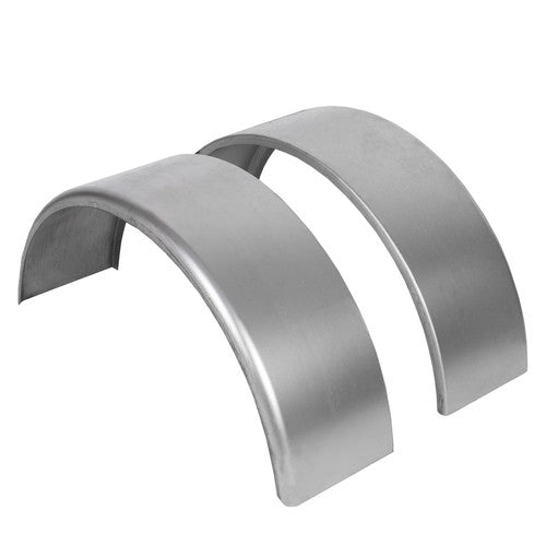 DURAFORCE For 14"-16" Wheel Steel Round Single Axle Trailer Fenders with Back Plate 2PK