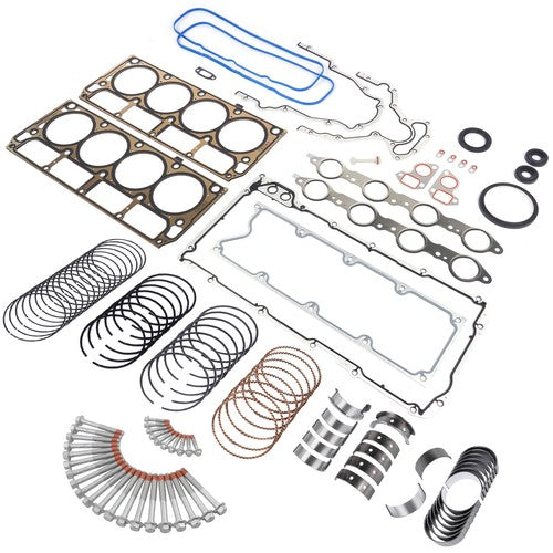 DURAFORCE Engine Rebuild Re-Ring Kit Gasket Bolt for 99-17 GM Chevy GMC Gen III 4.8L 5.3L