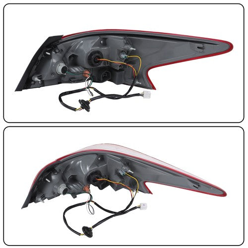 DURAFORCE Tail Light Brake Lamp Red Rear For Nissan Altima Series 2013 Left Driver Side