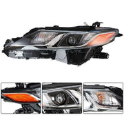 DURAFORCE For Toyota Camry L/Le/Se 2018-2019 Headlight Lamp Black Housing Driver Left Side
