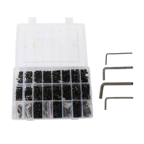 DURAFORCE 1600Pack alloy steel metric screw and nut combination kit M2 M3 M4 M5 With Box