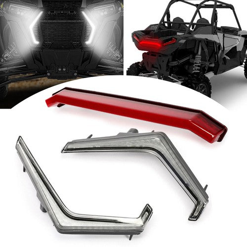DURAFORCE Front and Rear Accent Light Kit for 2019-2023 Polaris RZR XP 4 Turbo 1000