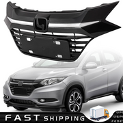 DURAFORCE Chrome Black Front Upper Grille Grill Assembly for 2016-2018 Honda HR-V HRV