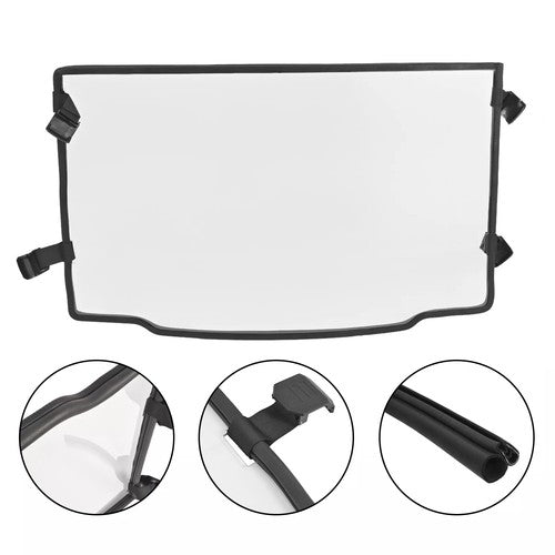 DURAFORCE Full windshield Clear For Polaris Ranger 500/570 Midsize Profit Cage 2015-2023