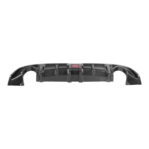 DURAFORCE Rear Bumper Diffuser Lip Carbon Style with LED Light for Infiniti Q60 2017-2022