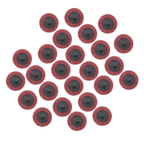 DURAFORCE Surface Conditioning Quick Change Discs, 2" Red (Medium) Prep Pad - 25 Pack