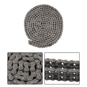 DURAFORCE #35-2 Duplex Roller Chain 10 Feet Heavy Duty Double Strand with 2 Master Links