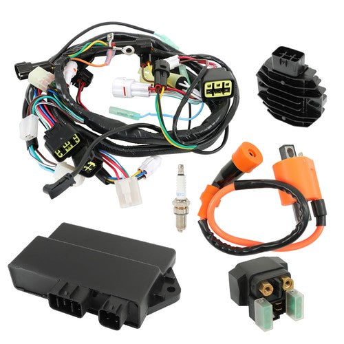 DURAFORCE Ignition Coil CDI Relay Regulator Wire Harness For Yamaha Raptor YFM350R 04-13