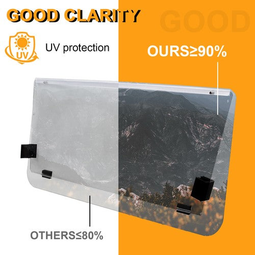 Golf Cart Front Folding Clear Windshield Windscreen for Club Car DS 2000 5 Up