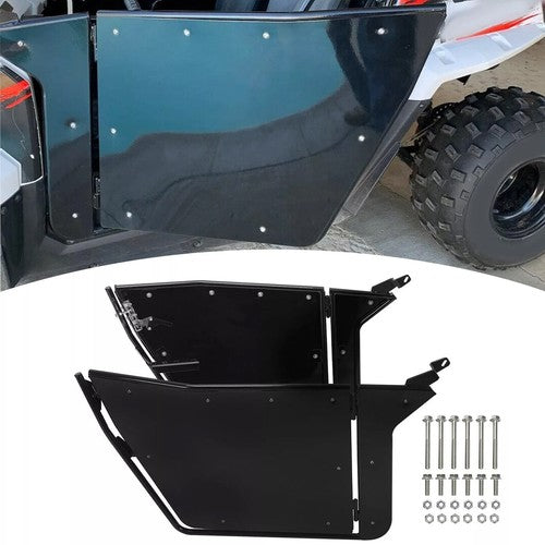 DURAFORCE Black Left Right 2 Full Swing Open Doors Aluminum Kit For 09-22 Polaris RZR 170