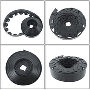 DURAFORCE 60pcs Anchoring Spik L-shaped 60FT Garden Edge Lawn Grass Stone Isolation Strip