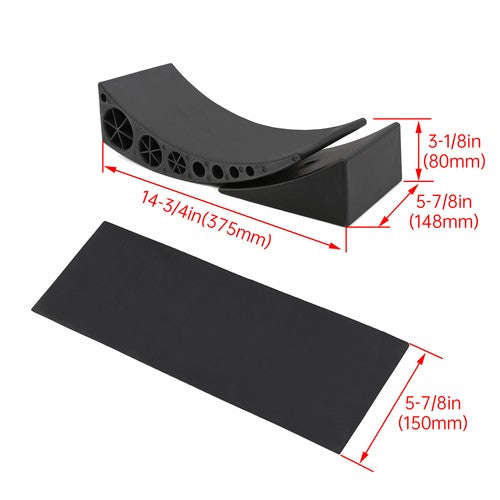 DURAFORCE 2Pk Camper Leveler Ramps Leveling Blocks Wheel Chock 35000 lbs For Trailer RV