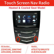 DURAFORCE CUE System Navigation Radio w/ Heated & Cooled For Cadillac Escalade ATS CTS XTS
