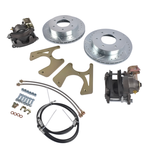 DURAFORCE Rear Disc Brake Conversion Kit 6 Lug for Chevy K5 K10 Blazer C10 Suburban 61-91