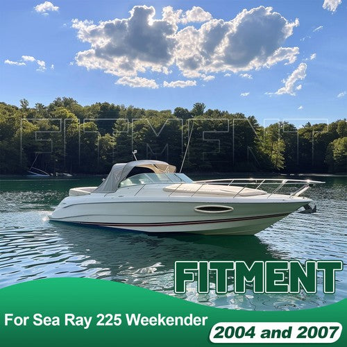 DURAFORCE For Sea Ray Boat Port Hole Bow Oval Window with Outer Ring 2004 & 2007