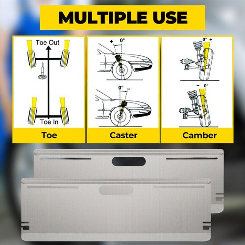 Wheel Alignment Tool Toe Plates 2 Tape Measures with Magnets Camber Caster