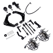 DURAFORCE Front Wheel Hub Bearing Control Arm Suspension Kit for GMC Sierra 1500 2500 HD