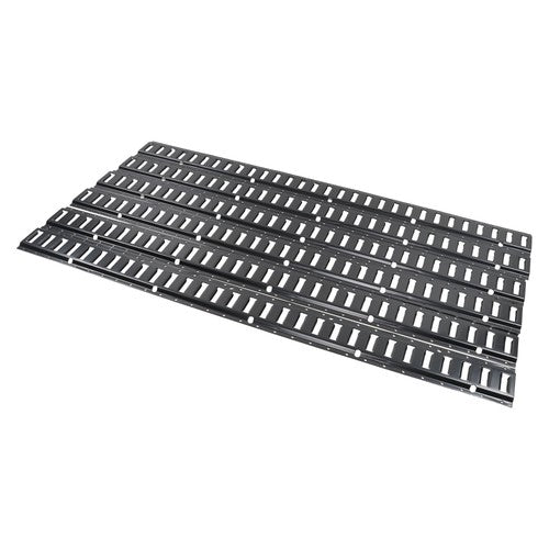 DURAFORCE Heavy Duty 6 Pack 5FT E Track Rails Carbon Steel Black Powder Coated Universal