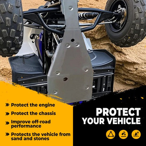DURAFORCE Swing Arm Skid Plate Guard Full Chassis Glide For Yamaha Raptor 700 700R 2006-25