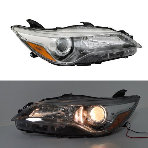 DURAFORCE Pair Projector Headlights Headlamps Assembly For Toyota Camry 2015-2017 LH+RH
