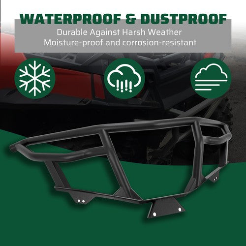 DURAFORCE BLACK FRONT BRUSH GUARD BUMPER FOR YAMAHA WOLVERINE RMAX2 / RMAX4 1000 21-24