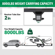 DURAFORCE Class 3 Trailer Tow Hitch Rear Bumper 2" Receiver For Toyota RAV4 19 20 21-23 24
