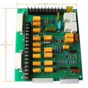 DURAFORCE For Onan Circuit Board 300-4296 Engine Monitor 12V 12 Lights Control Board