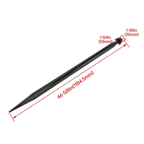 DURAFORCE 49" Steel Hay Bale Spear 4500 lbs Capacity Spike Fork Tine For Tractors Loaders