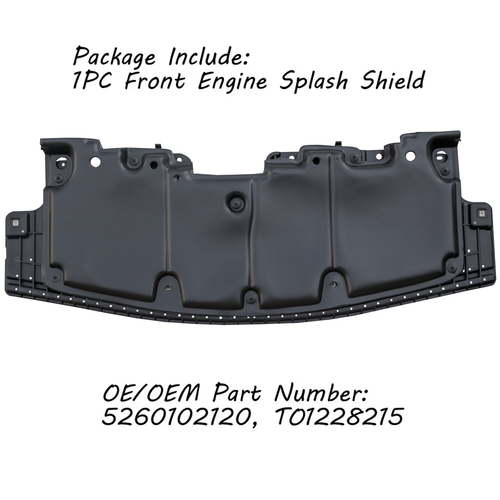 DURAFORCE For Toyota Corolla 2017 18 2019 Bumper Splash Shield Front 5260102120 TO1228215