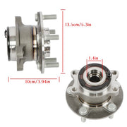 DURAFORCE 2 Pcs Wheel Hubs Bearings Rear AWD For Mitsubishi Outlander 2014 2015 2016-2020