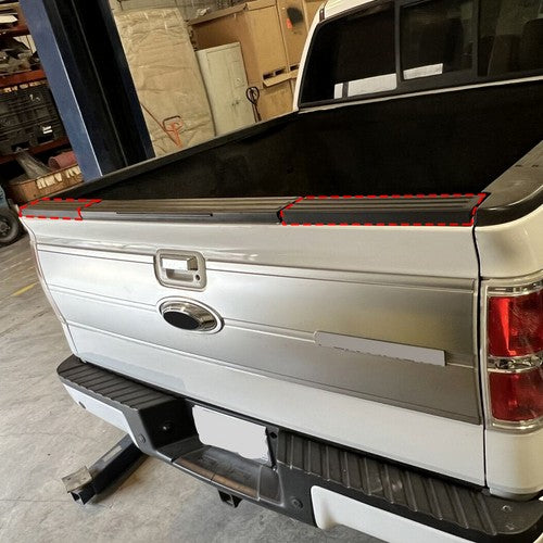 Flex Step Side Tailgate Molding Covers for 09 14 Ford F 150 End Cap Trim 2Pcs