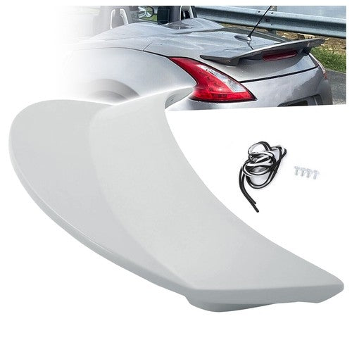 DURAFORCE For Nissan 370Z Coupe 2009-2021 Primer Gray Rear Trunk Spoiler Wing w/Hardware