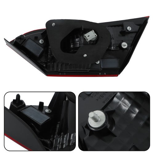 DURAFORCE Tail Light For Toyota Camry 2021-2023 Halogen Type Inner Driver/LH Clear & Red