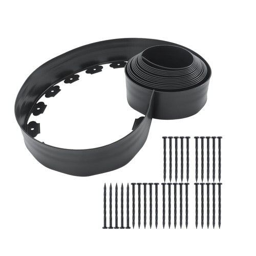 DURAFORCE No-Dig Garden Edge Lawn Border L-shaped Landscape Edging Border Kit 33 FT