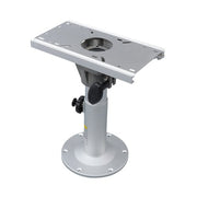 DURAFORCE Aluminum Marine Seat Pedestal 13"-19" Adjustable Height Locking With Slide Base