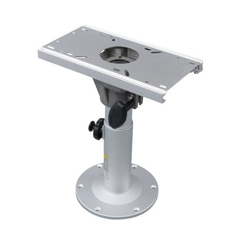 DURAFORCE Aluminum Marine Seat Pedestal 13"-19" Adjustable Height Locking With Slide Base